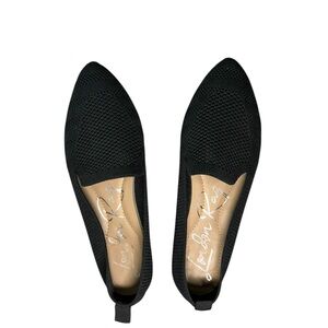 Women's Black akili London rag loafers size 6 (37)